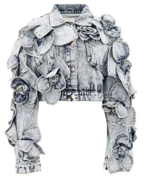 Meredith Marks Real Housewives of SLC Floral Denim Jacket Buy Now