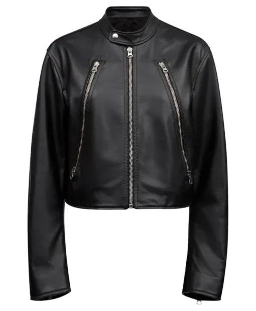 The Voice Season 28 Michael Buble Zipper Black Leather Jacket