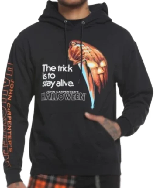 Michael Myers Stay Alive Black Hoodie