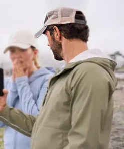 Cam Movie Catch of the Day 2025 Michael Rady Green Cotton Polyester Jacket