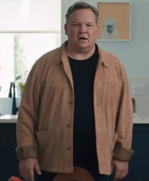 Andy Richter Elsbeth S03 Brown Cotton Jacket