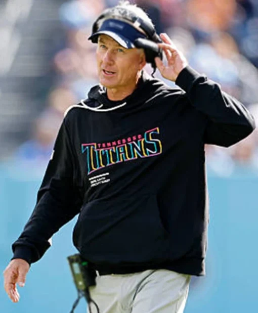 Mike McCoy Tennessee Titans 2025 Crucial Catch Black Hoodie