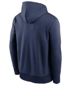 MLB Milwaukee Brewers 2025 Postseason Authentic Collection Navy Blue Fleece Hoodie