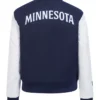Minnesota Twins Classic Navy and Whtie Wool Varsity Jacket For Sale