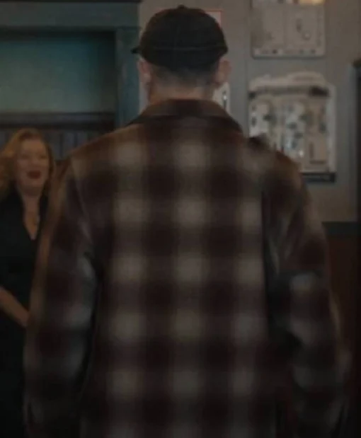 Ed Gein TV Series Monster S3 Charlie Hunnam Brown Plaid Jacket