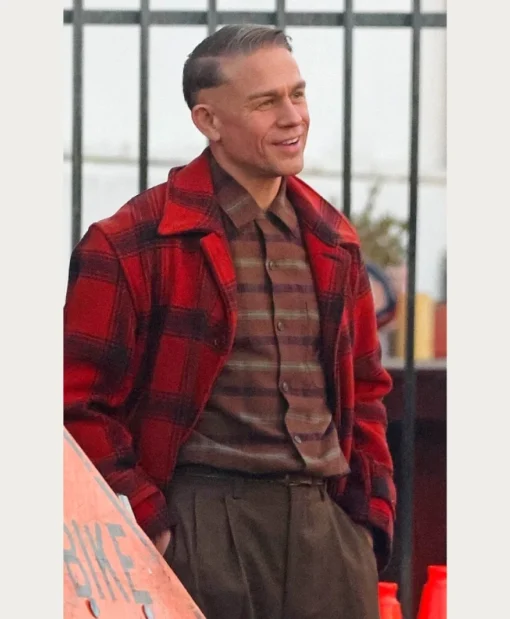 Monster The Ed Gein Story 2025 Red and Black Plaid Jacket