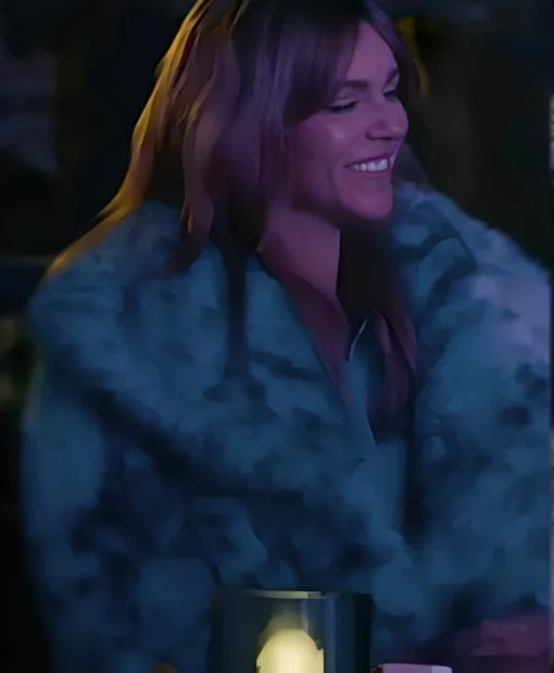 Kaitlin Olson High Potential S02 Leopard Fur Jacket