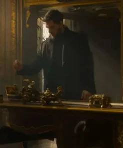 Kit Harington The Family Plan 2 Black Wool Coat