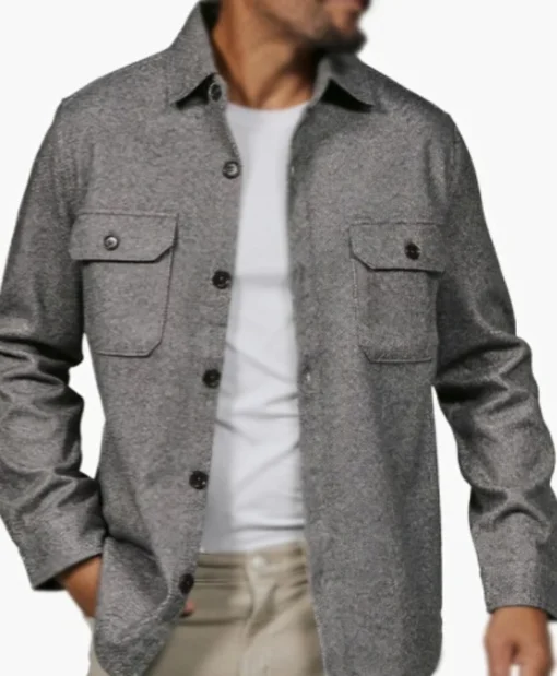 TV-Series Murder in a Small Town Season 2 Charcoal Shirt Jacket