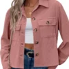 Dakota Guppy Murder in a Small Town S02 Holly Alberg Pink Corduroy Jacket