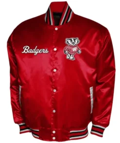 Wisconsin Badgers NCAA Club Satin Jacket
