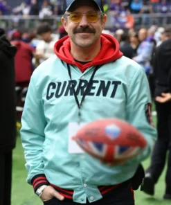 Jason Sudeikis CURRENT Satin Turquoise Jacket