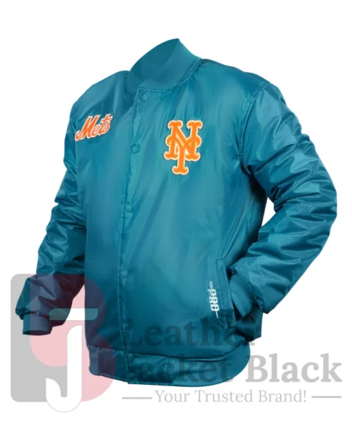 New York Mets Souvenir Full-Snap Satin Jacket