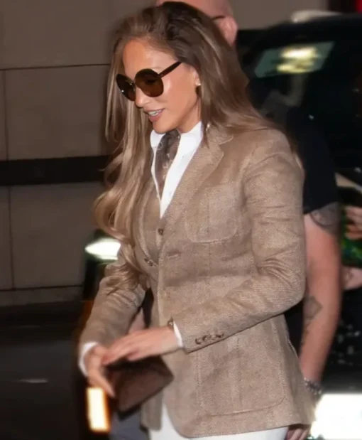 NYC 2025 Jennifer Lopez Brown Blazer