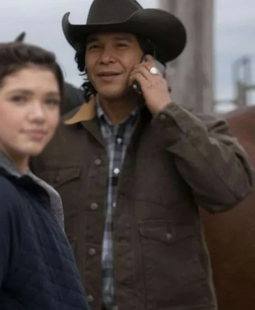 Shop Nathaniel Arcand Heartland Grey Cotton Jacket