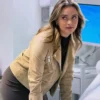Neighbours 2025 Majella Davis Suede Brown Leather Jacket