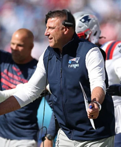 Shop Mike Vrabel New England Patriots 2025 Coach Navy Blue Vest