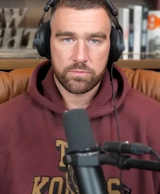 Travis Kelce Maroon Hoodie