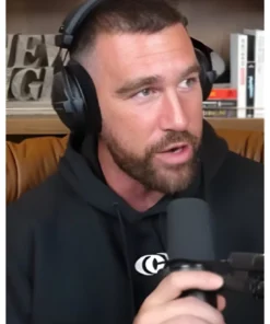 Travis Kelce New Heights Show Black Hoodie