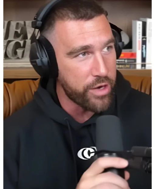 Travis Kelce New Heights Show Black Hoodie