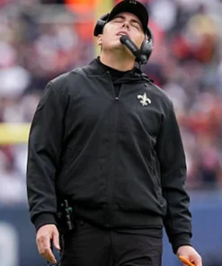 Coach Kellen Moore New Orleans Saints 2025 Black Jacket