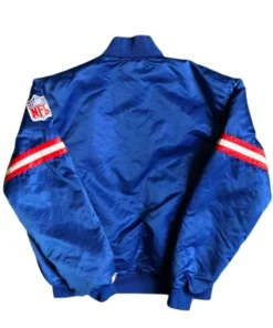 New York Giants Starter Satin Blue Bomber Jacket