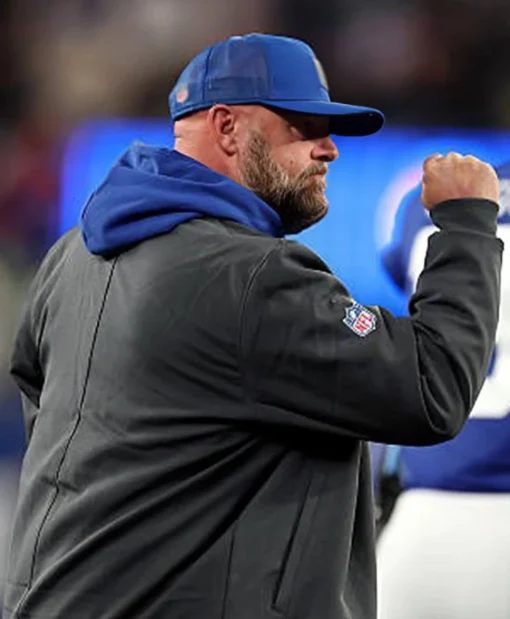 Shop Brian Daboll New York Giants Black Sideline Bomber Jacket