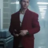 A Very Jonas Christmas Movie 2025 Nick Jonas Red Blazer For Sale