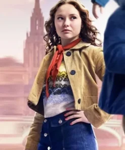 The Family Plan 2 Zoe Colletti Brown Corduroy Jacket