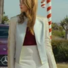 Nicole Wallace Our Fault 2025 Beige Leather Jacket