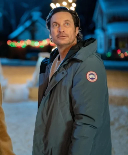 Oliver Hudson A Merry Little Ex-Mas 2025 Puffer Coat - Image 2
