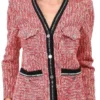 Olivia Attwood Celebrity Catchphrase S10 Tweed Red Jacket