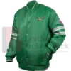 Scout I Philadelphia Eagles Green Vintage Full-Snap Varsity Jacket
