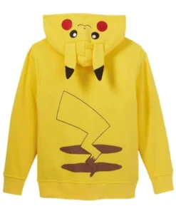 Pokemon Pikachu Yellow Costume Halloween Hoodie