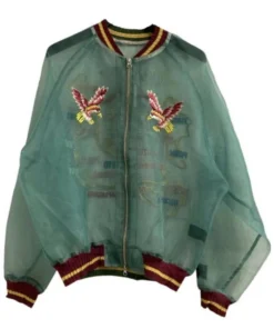 Platonic S2 Seth Rogen Green Embroidered Jacket