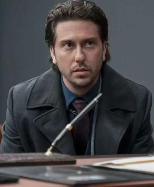 Nat Wolff Play Dirty Black Coat