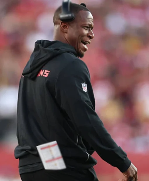 Atlanta Falcons Raheem Morris Sideline Black Hoodie