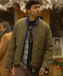 The Family Plan 2 Reda Elazouar Olive Quilted Jacket