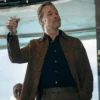 Guy Pearce The Woman in Cabin 10 Brown Suede Jacket