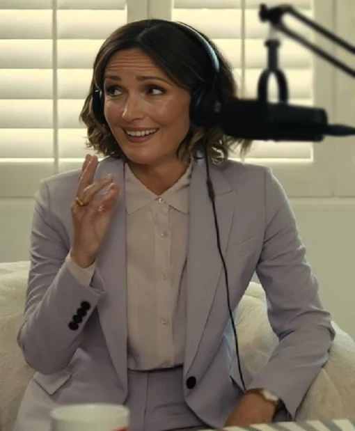 Sylvia TV Series Platonic Season 2 Rose Byrne Purple Suit