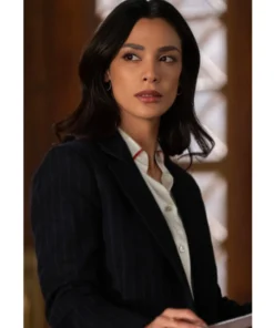 Odelya Halevi Law and Order Striped Blazer