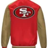 Scarlet and Gold San Francisco 49ers Varsity Satin Jacket