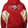 Breakaway Crinkle Popover Line Up San Francisco 49ers Red Pullover Hooded Jacket