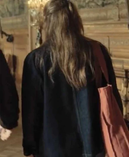 Marion Movie French Lover 2025 Sara Giraudeau Black Denim Jacket