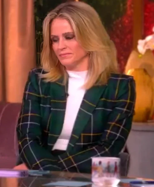 The View Sara Haines Plaid Blazer