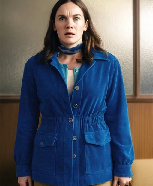 Down Cemetery Road S1 Sarah Tucker Blue Jacket