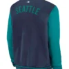 Seattle Mariners Authentic Collection Dugout Full-Zip Bomber Jacket - Unisex