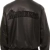 Seattle Mariners Button-Up Black Leather Jacket