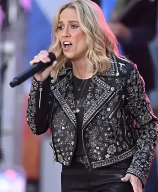 Buy NBC Today 2025 Sheryl Crow Black Floral Embellished Jacket