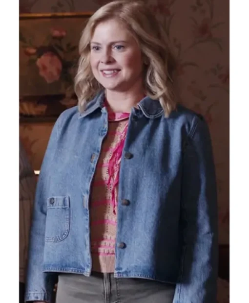 Rose McIver TV Series Ghosts US S05 Sam Denim Jacket In Blue